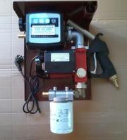 Мини заправка для перекачки дизтоплива с насосом 35л/мин на 220 Вольт 